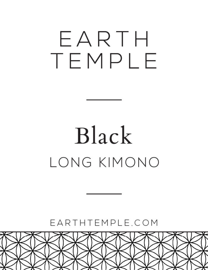 BLACK KIMONO LONG