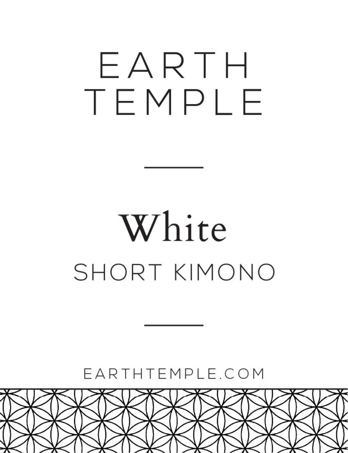 WHITE KIMONO SHORT