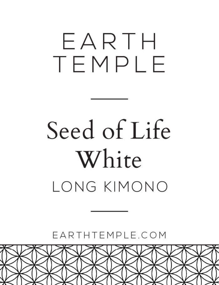 SEED OF LIFE WHITE KIMONO LONG