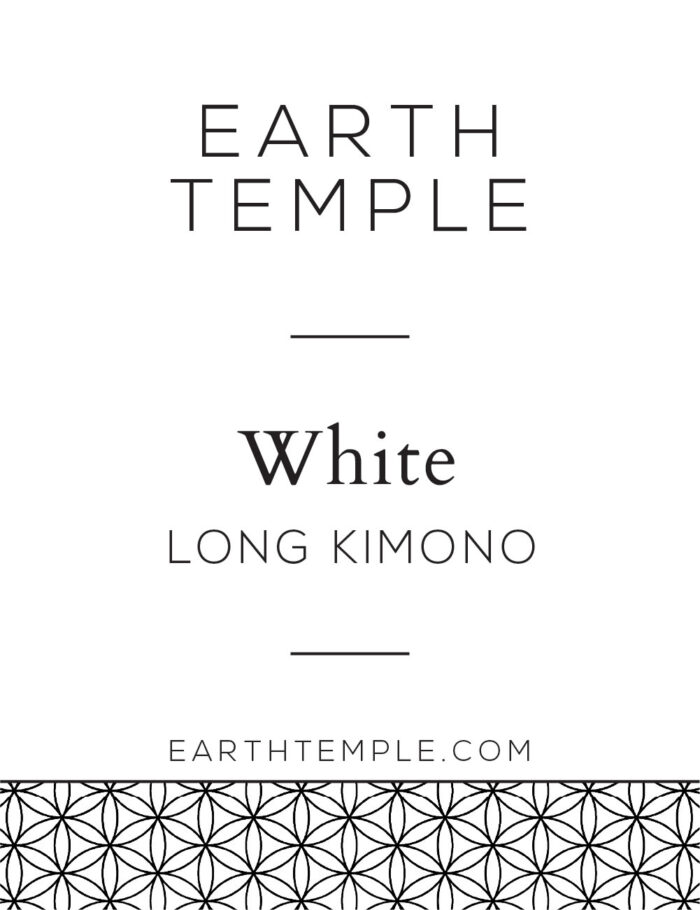 WHITE KIMONO LONG