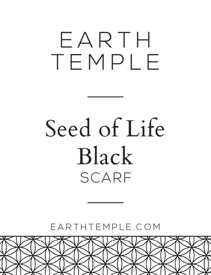 SEED OF LIFE BLACK SCARF