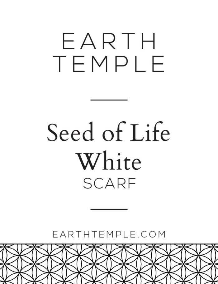 SEED OF LIFE WHITE SCARF